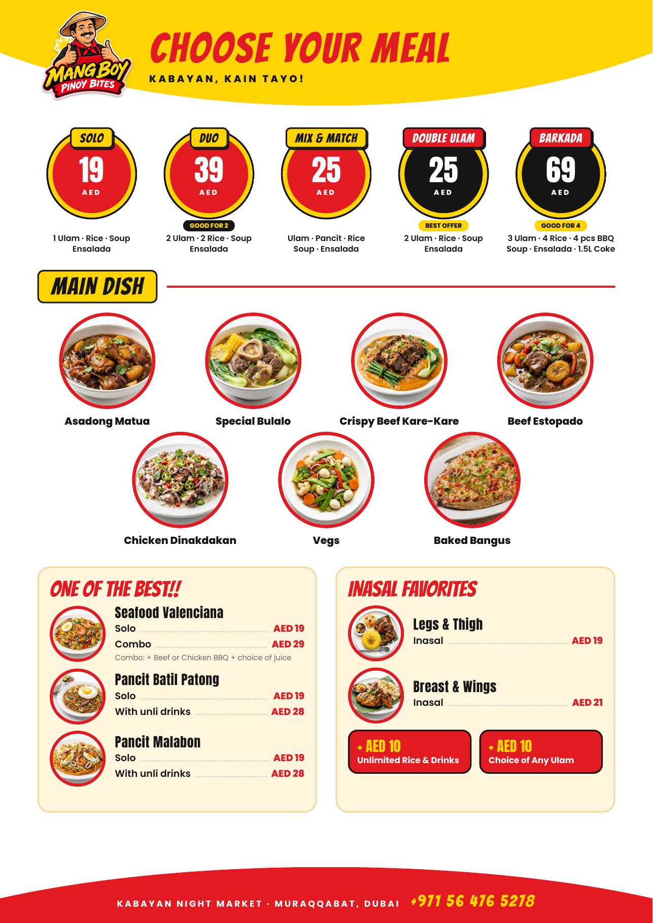 Choose your meal