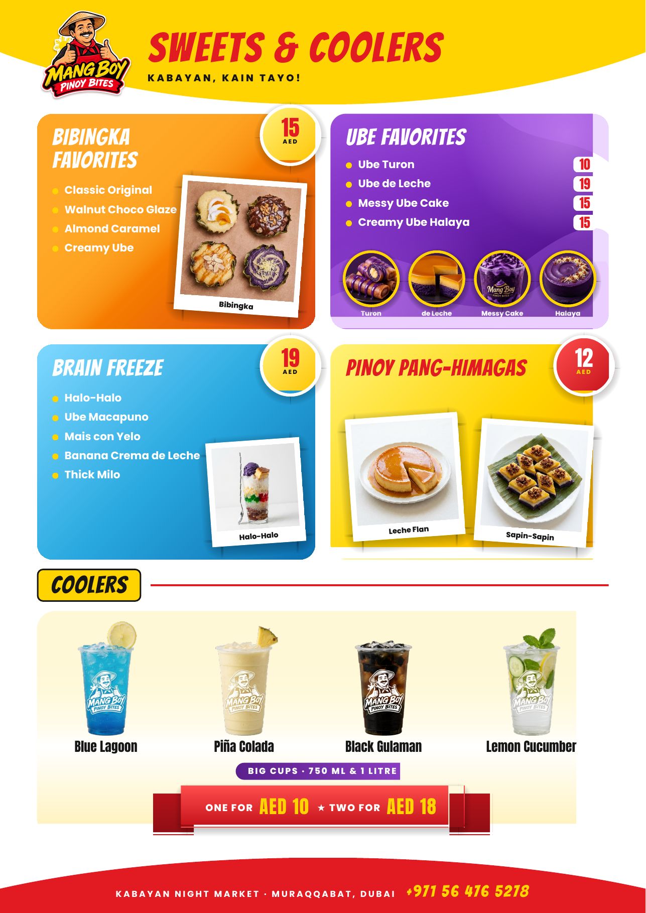 Sweets and coolers